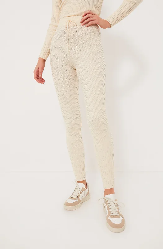 Whitecap Grey Mocado Rib Knit Legging