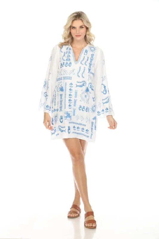 Johnny Was JWLA Acantha Kimono Sleeve Relaxed Dress J31224 Boho Chic *