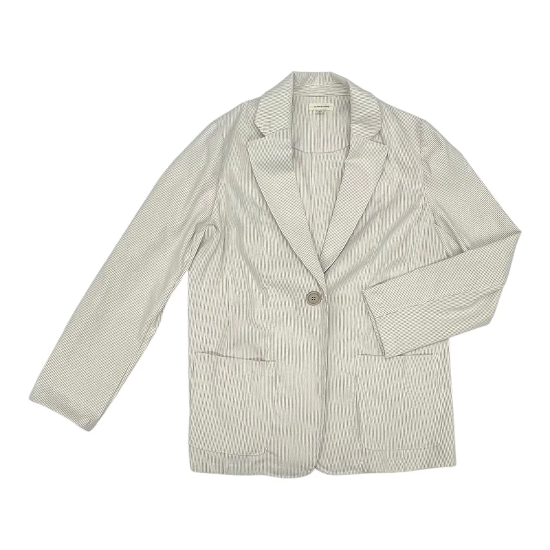 Blazer By Max Studio In Cream, Size:L