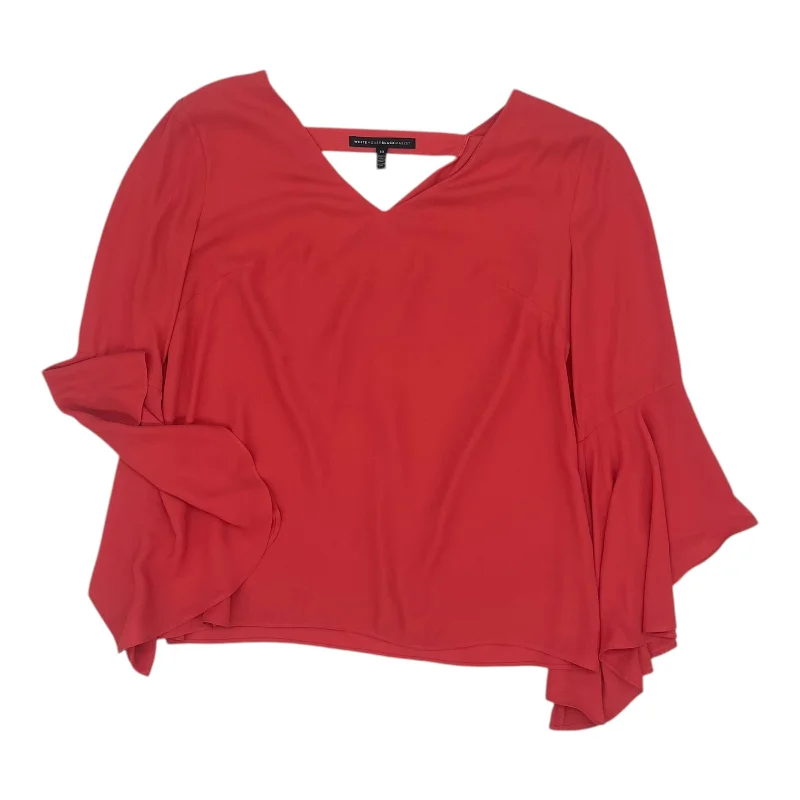 Blouse Ls By White House Black Market In Orange, Size:M