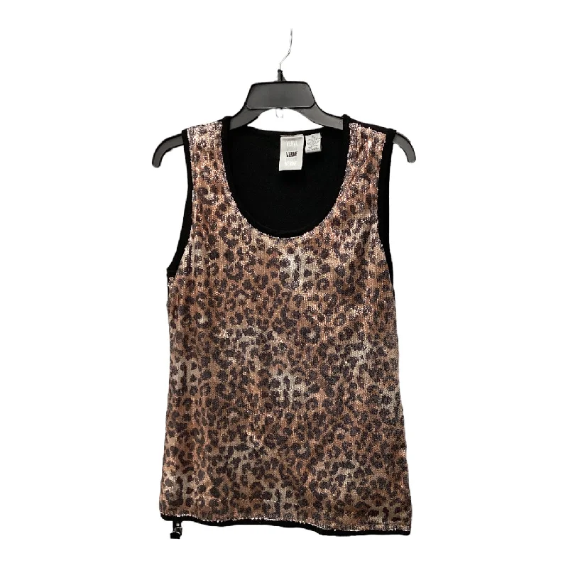 Top Sleeveless By Verve In Animal Print, Size: Xl